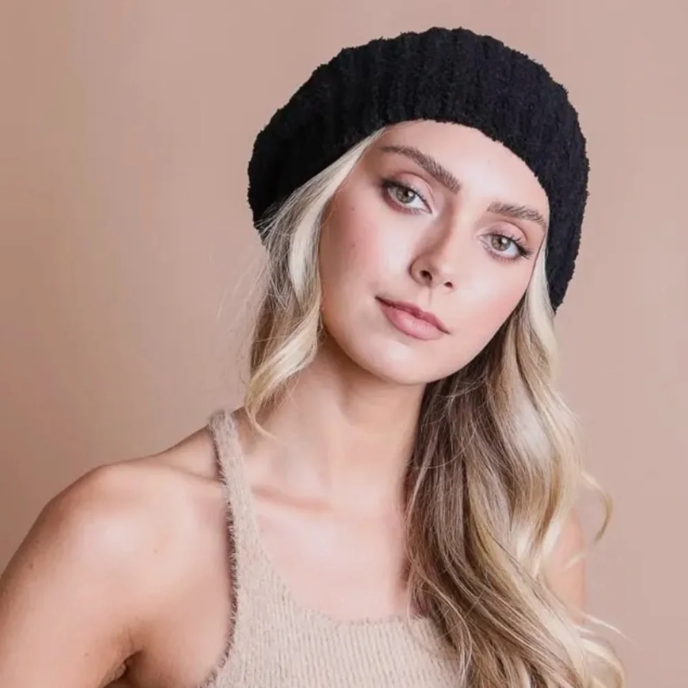 Black Beret Knit for Women NWT
